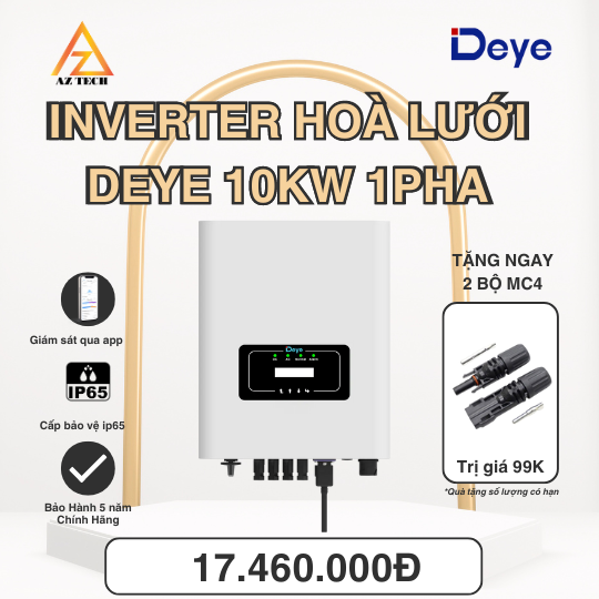 Biến tần hoà lưới DEYE 10kW 1Phase