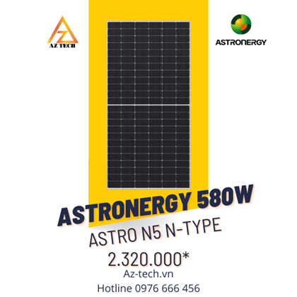 Tấm pin năng lượng mặt trời Astronergy 580Wp